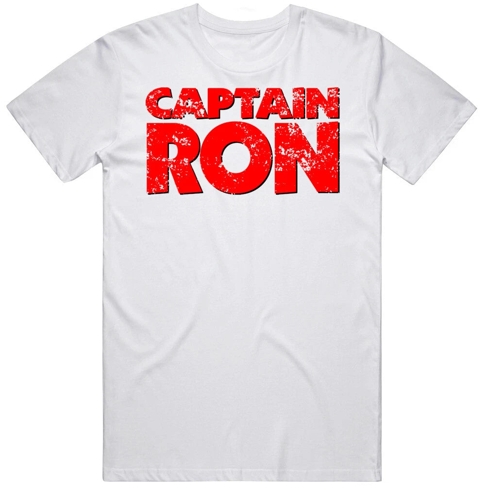 Captain Ron Retro Movie Logo Distressed Fan  T Shirt