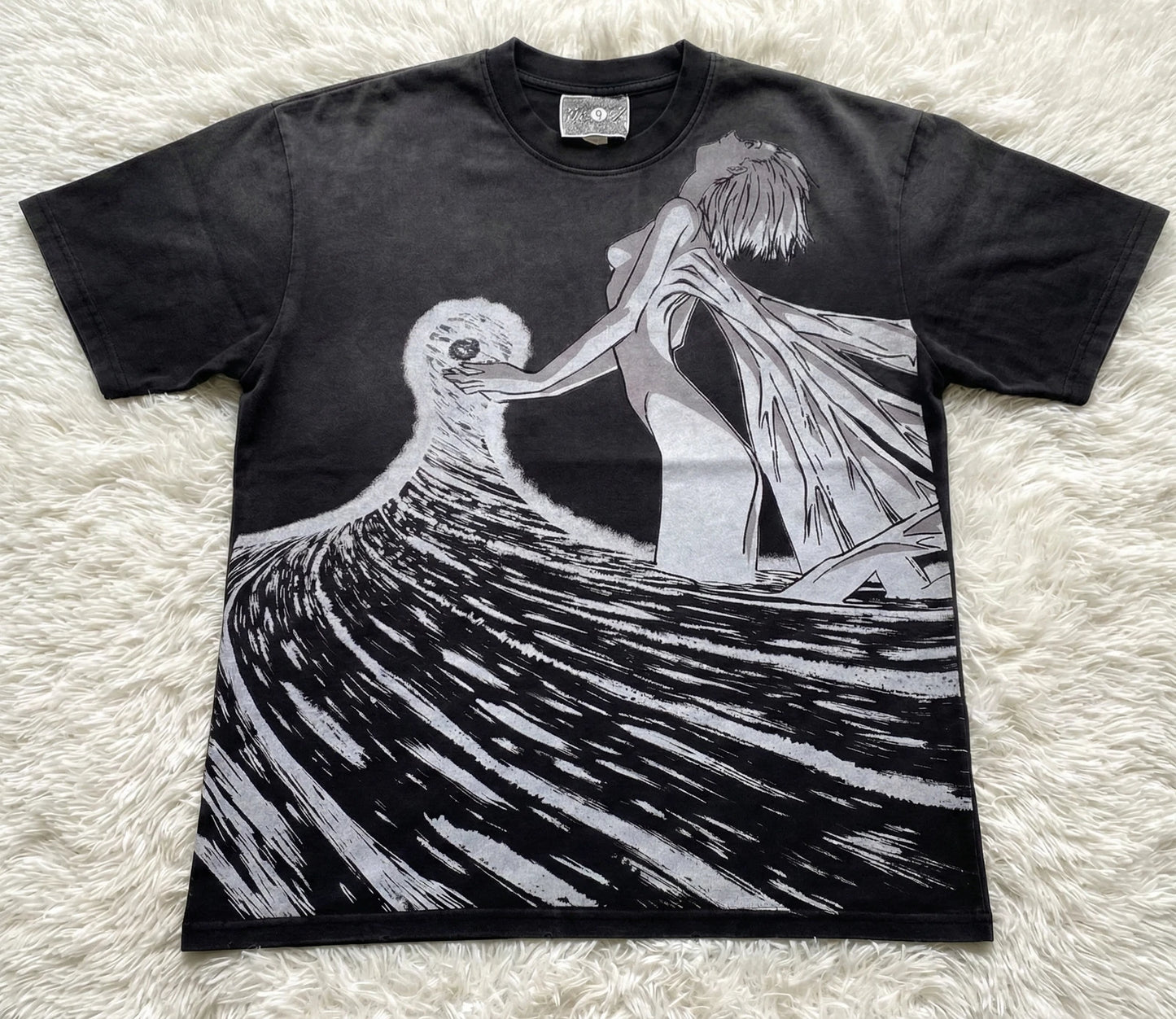 Evangelion Rei Ayanami Third Impact Distressed Heavy Cotton T-Shirt 330gsm