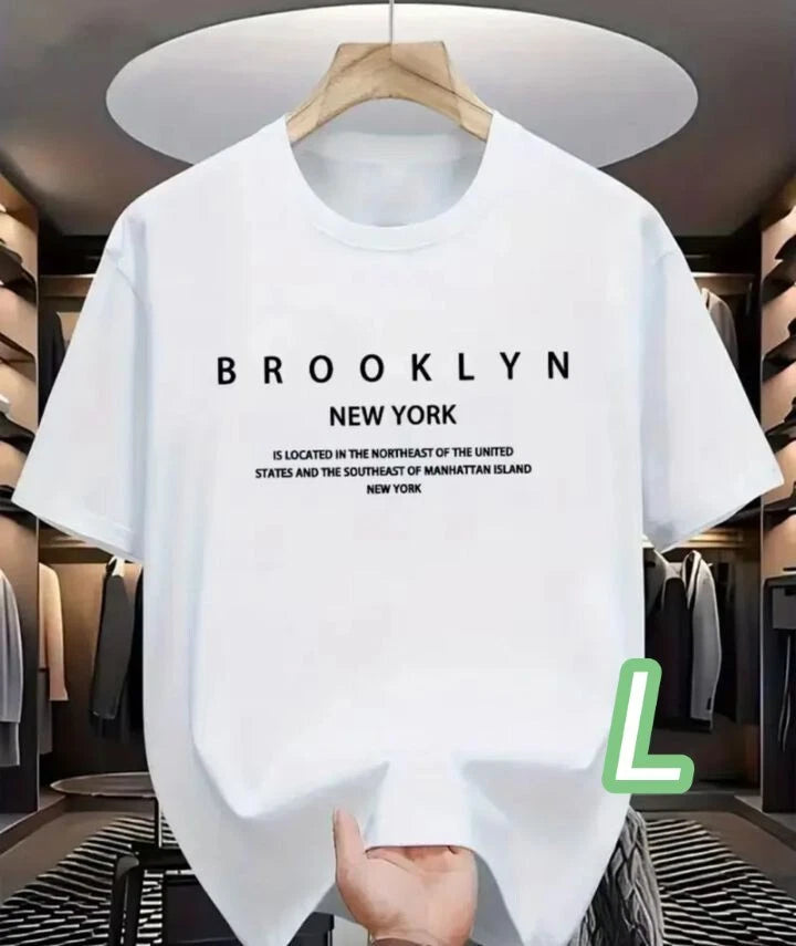 Dry T White L Size Brooklyn Quick Dry Breathable Material Size Simple Adult T sh