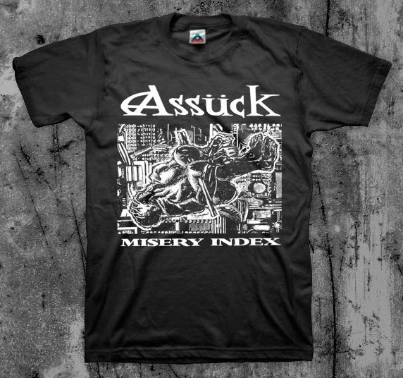 Assuck 'Misery Index' T shirt