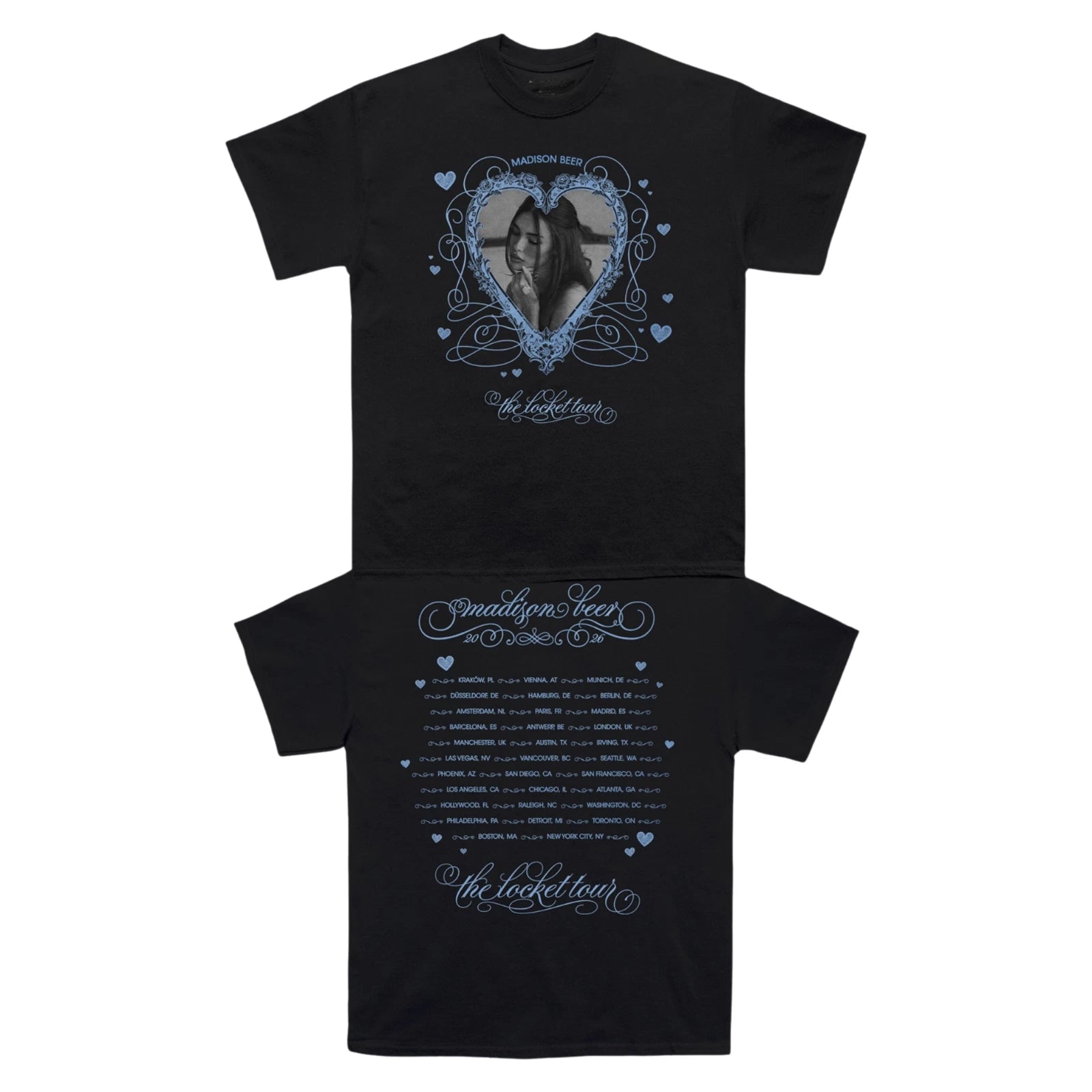 Madison Beer The Locket Tour Merch Black Unisex T-shirt
