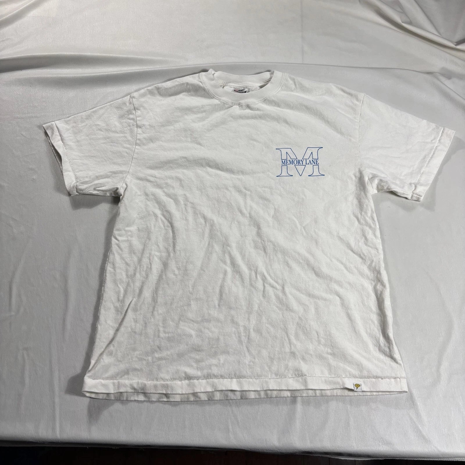 Memory Lane Shirt Mens Medium White MLCS 1992 Creative Services Graphic Tee