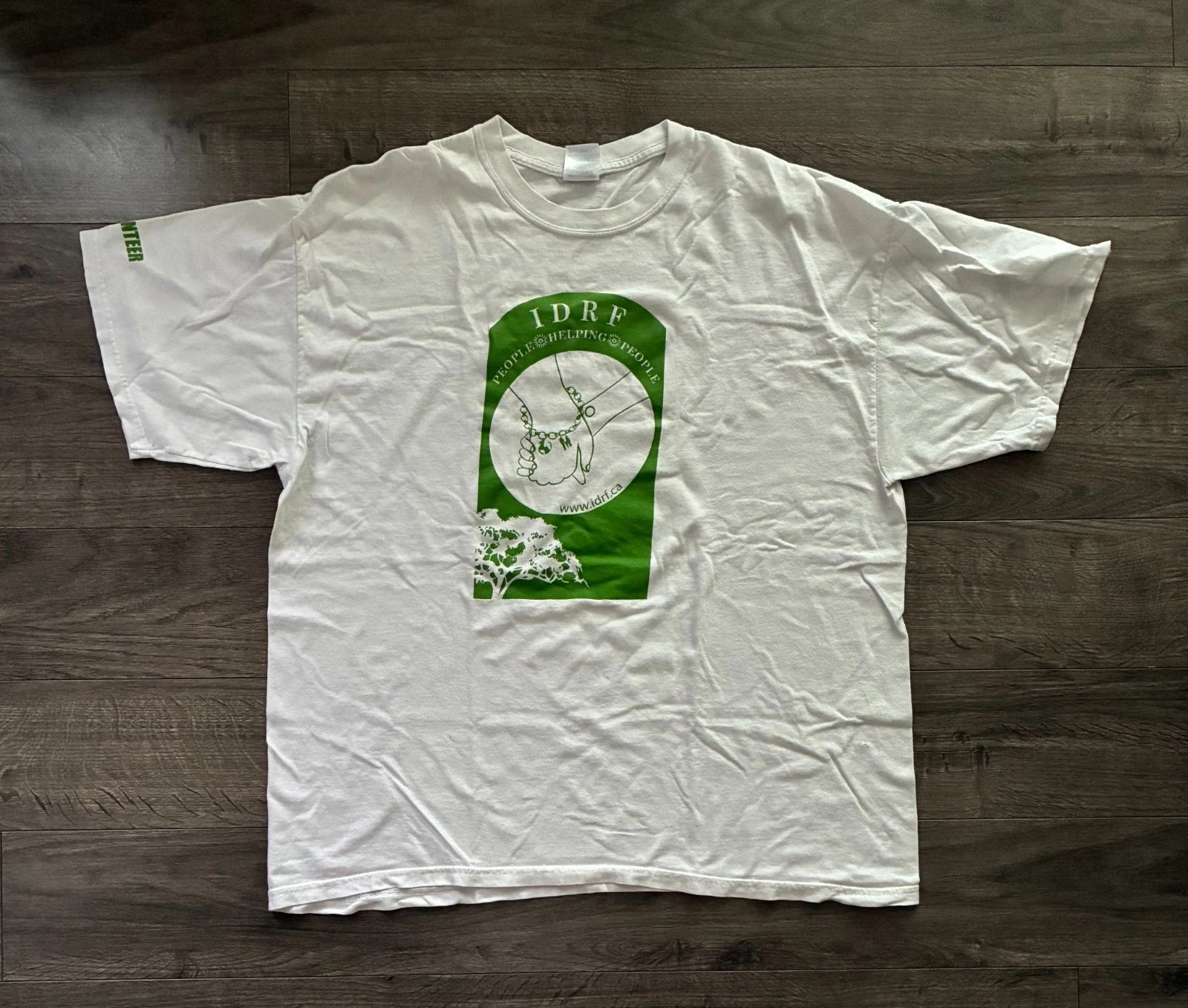 Oversize people helping people volunteer shirt