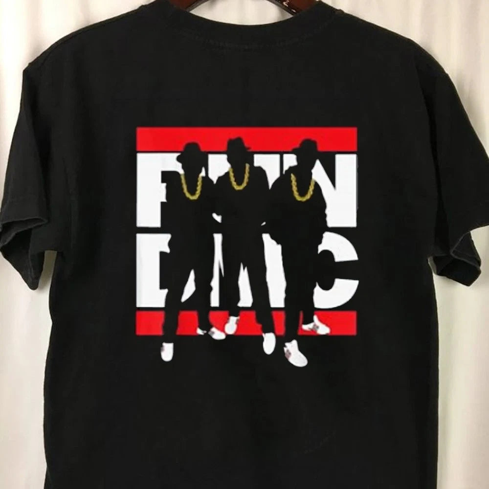 Run DMC Rapper Group Tee, Retro Run-D.M.C Hip Hop Group Tee, for 80s Rap Fans