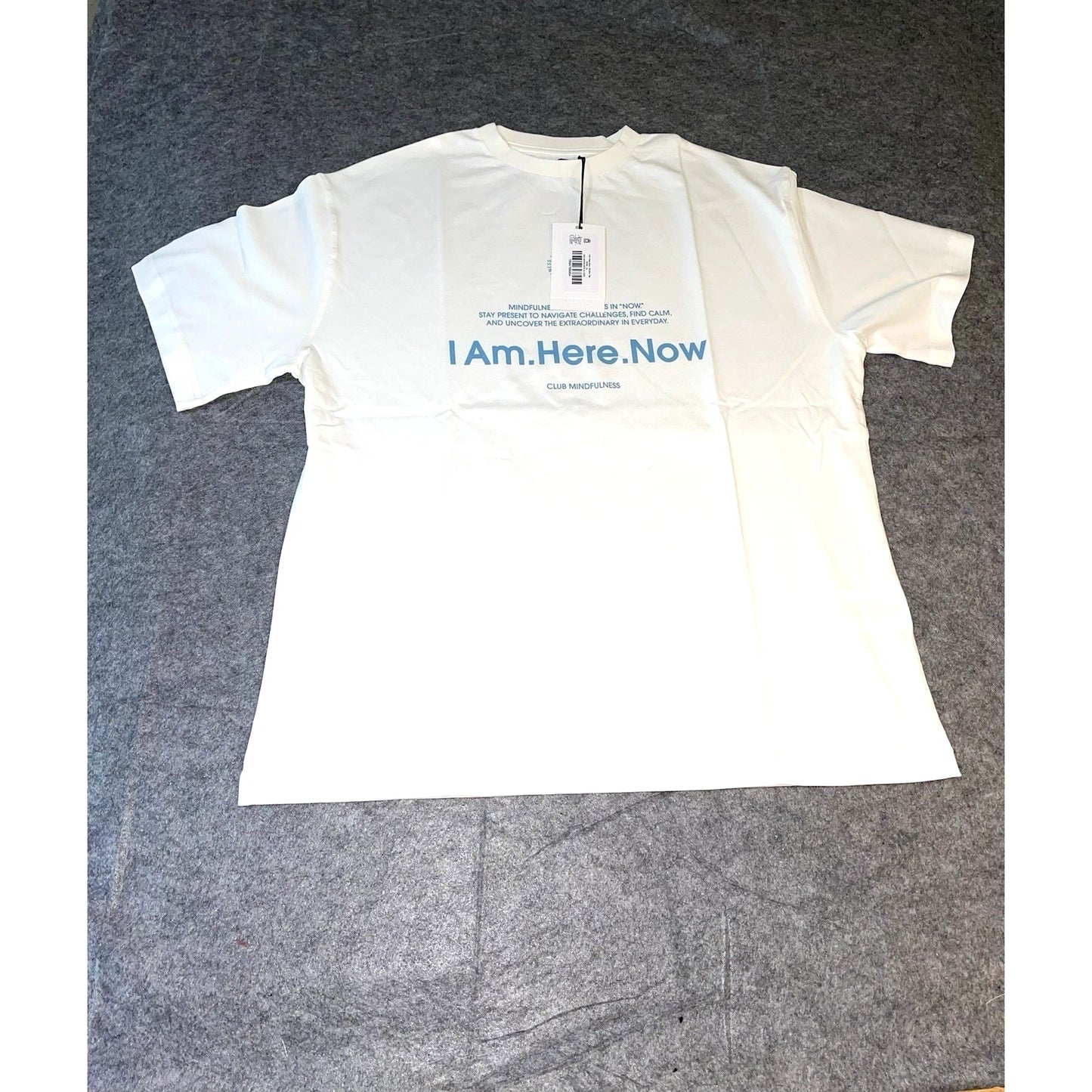 Active After Coffee I Am Here Now T Shirt White XL Mindful Graphic Tee