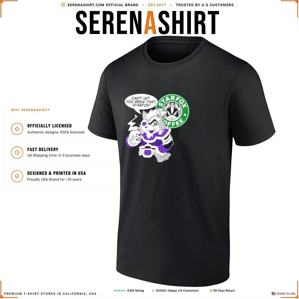 Starfox coffee can’t let you brew  that Starfox shirt