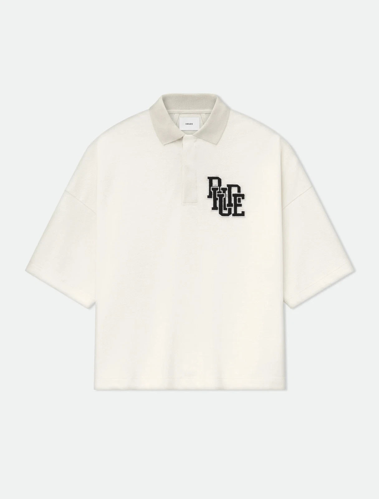 RHUDE vintage vintage slogan logo Men Women short sleeved T-shirt
