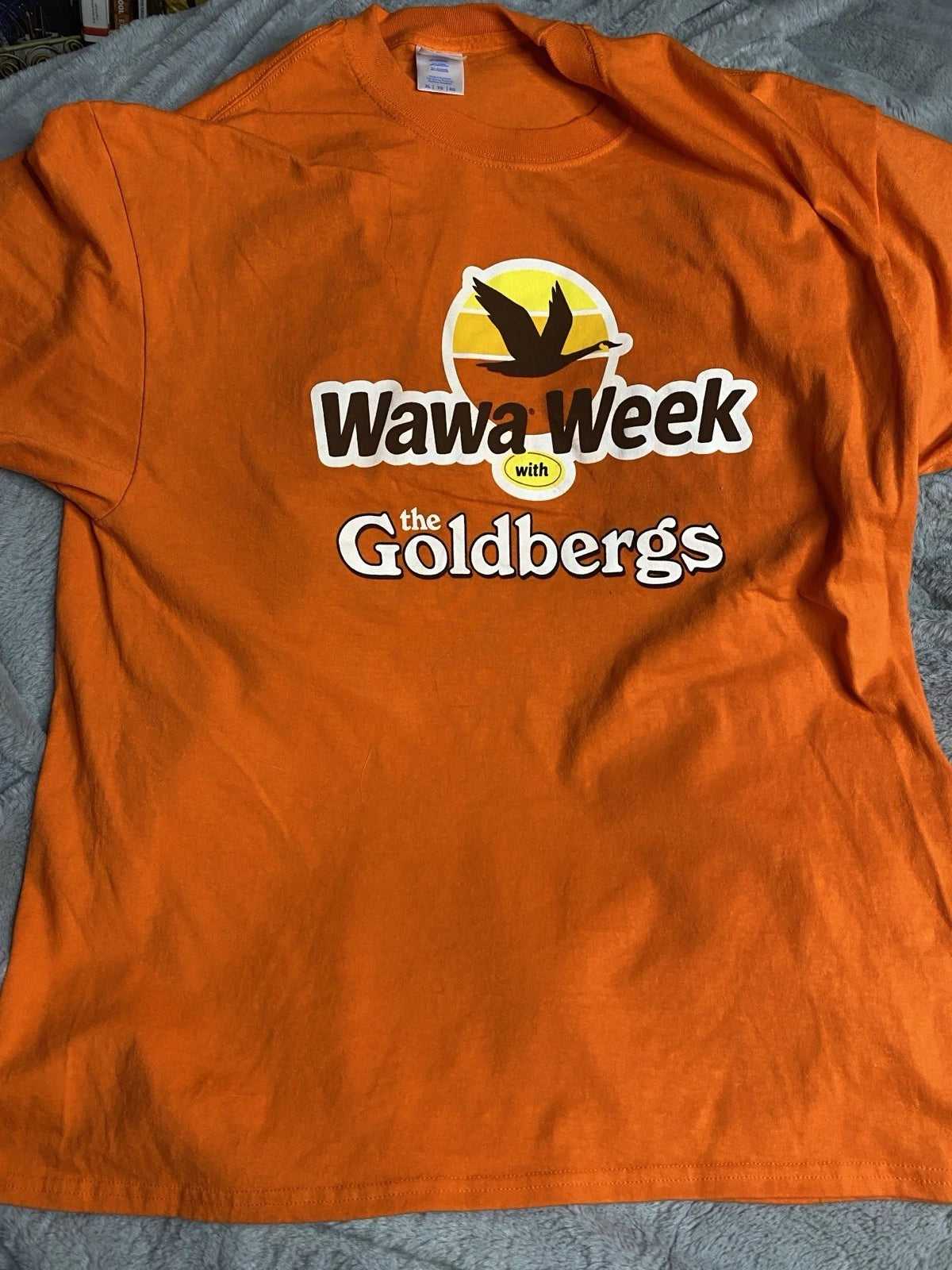 Wawa With The Goldbergs Orange   T Shirt Size Extra Large Unisex