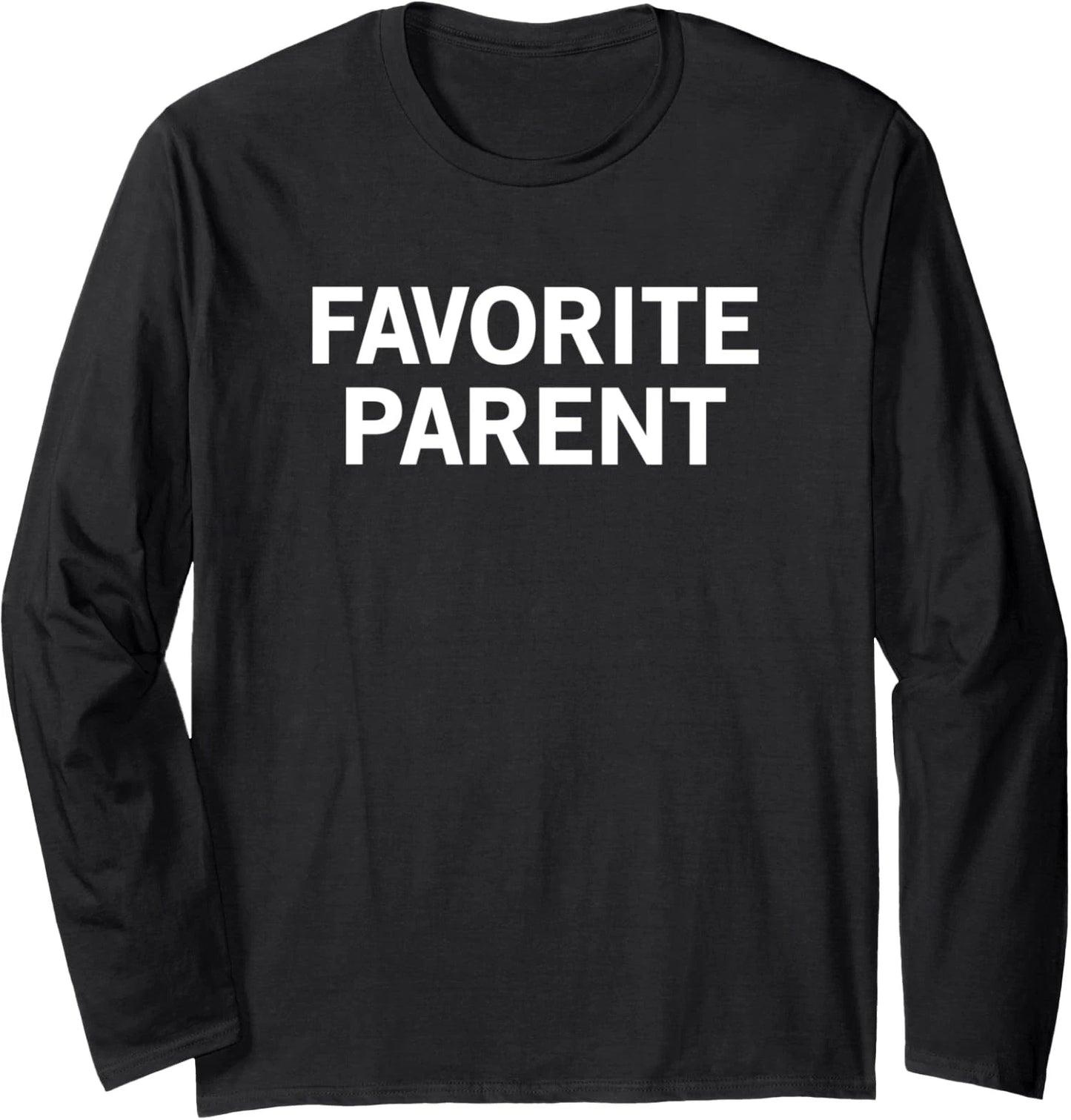 Design Minimalist Favorite Parent Funny Minimalist Long Sleeve Tshirt