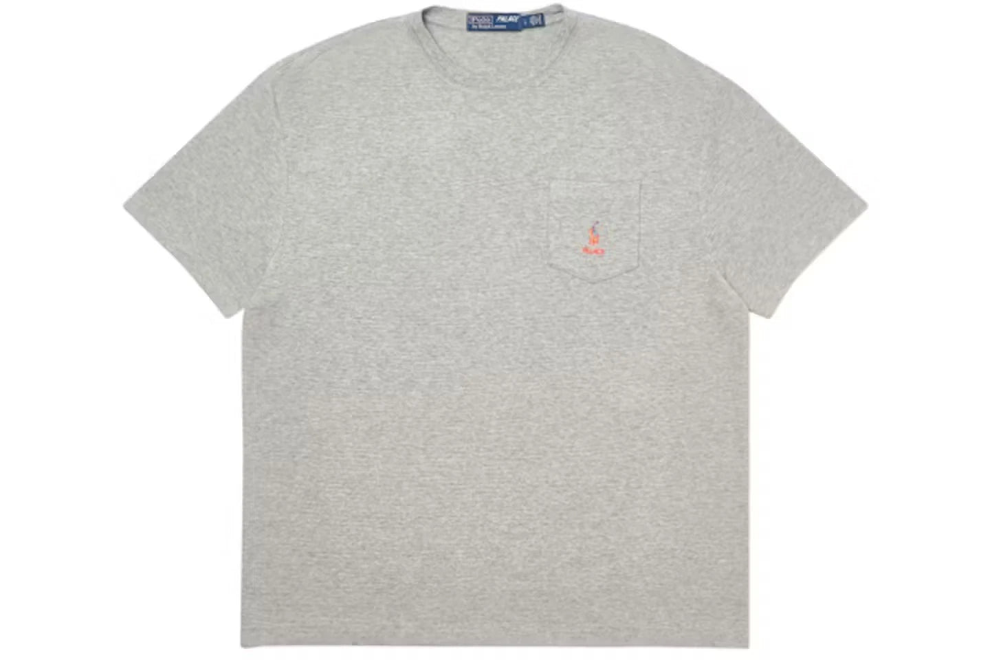 Palace x Polo Ralph Lauren FW18 Waffle Pocket Tee Andover Grey L