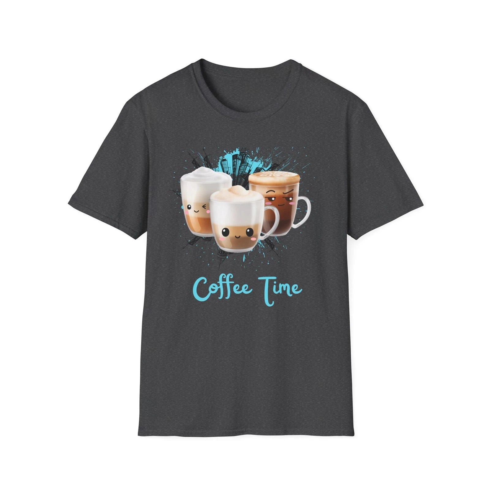 Coffee T-Shirt, Coffee Graphic Tee, Drink Lover Gift, Coffee Shop, Café Style