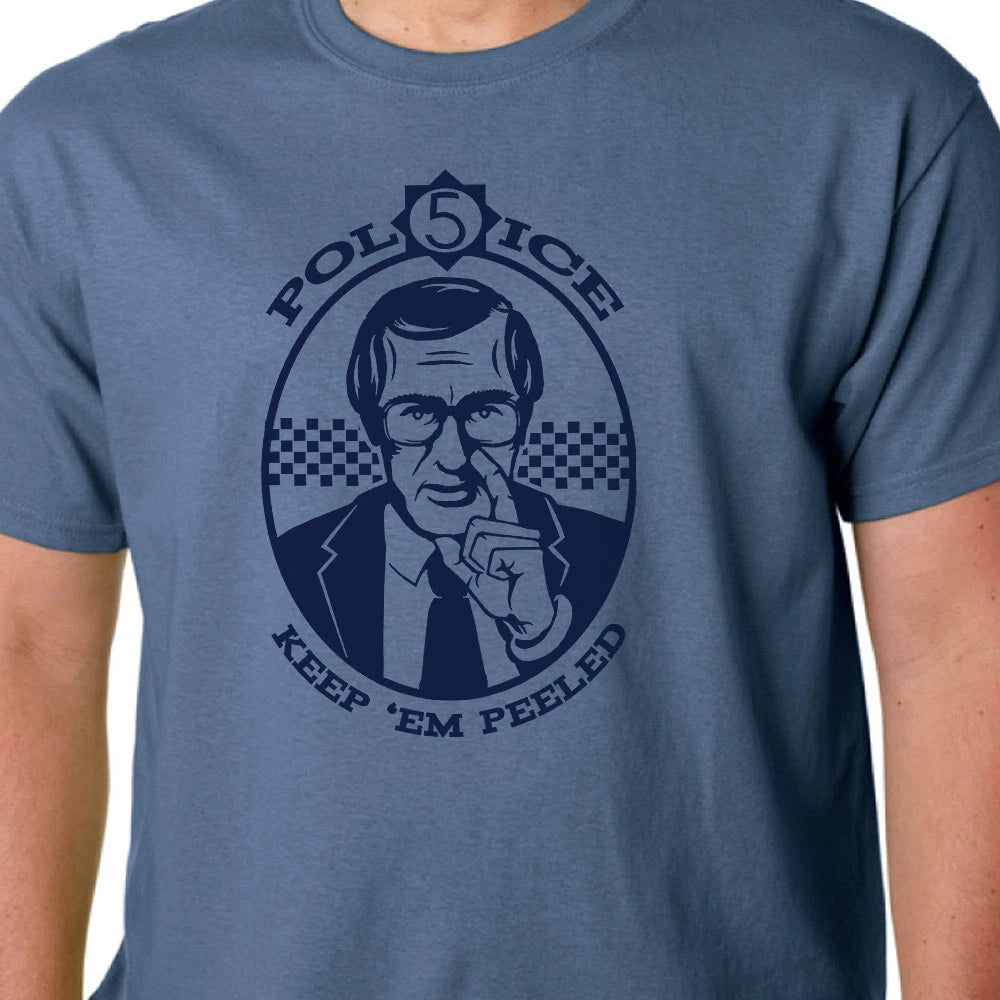 Keep 'Em Peeled (Police 5) t-shirt SHAW TAYLOR THE SWEENEY CULT TV VINTAGE FIVE