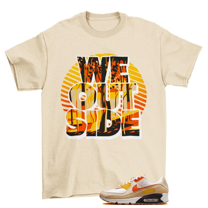 We Outside Shirt to Match Air Max 90 Pressure FB4315-100 / Tan NEW
