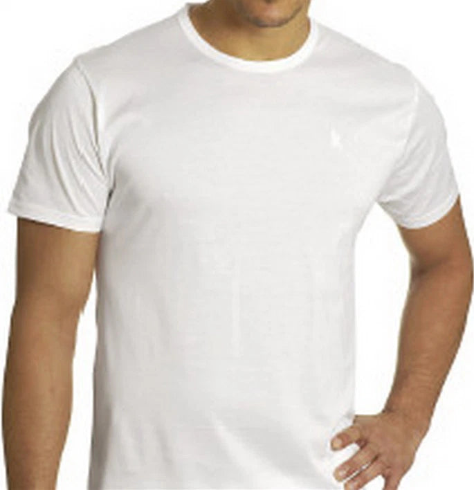 White New 3-6 Pack Men 100% Cotton Crew Neck Tag-less T-Shirt Undershirt S-XL