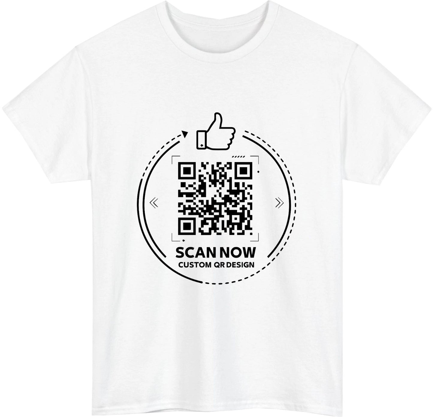 Personalised QR Code Scan Me T-Shirt Custom Interactive Social Media Link Top