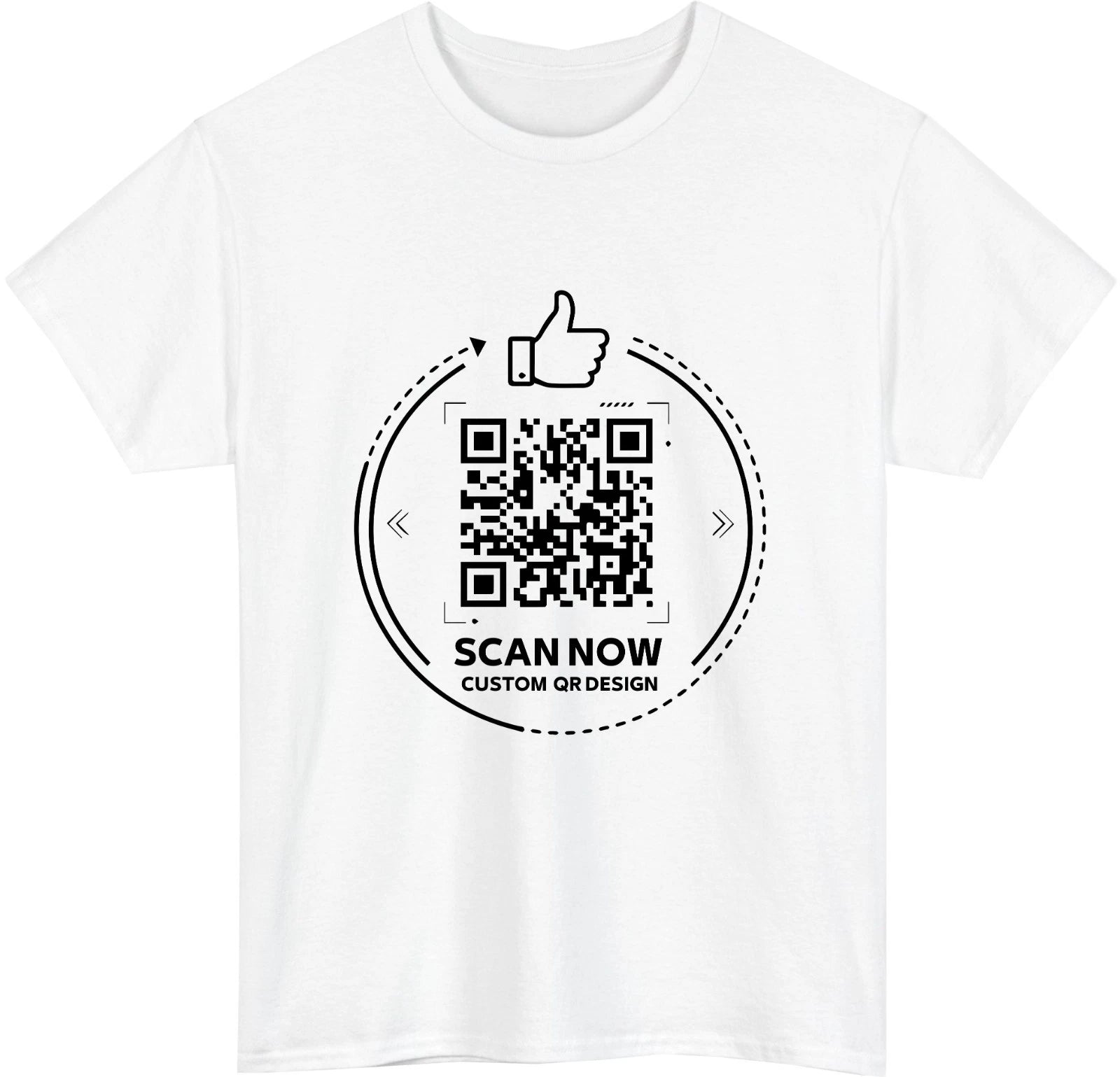 Personalised QR Code Scan Me T-Shirt Custom Interactive Social Media Link Top