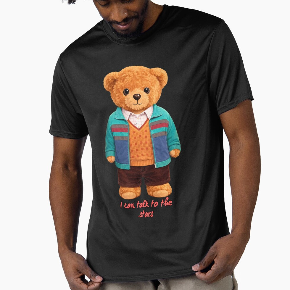 Cute Astronomer Bear in Sweater Vest - Retro Astrophysics Nerd Art ? by CuteBear87