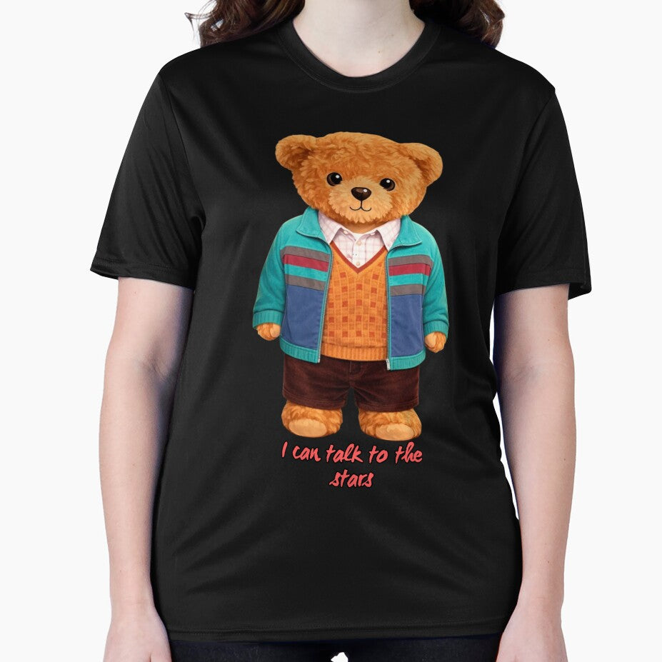 Cute Astronomer Bear in Sweater Vest - Retro Astrophysics Nerd Art ? by CuteBear87