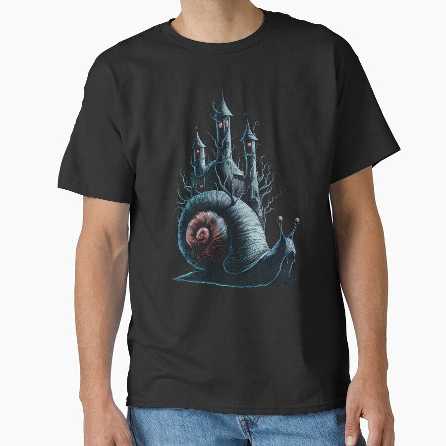 Snail Castle by Funny Vintage Stickers And T-Shirts