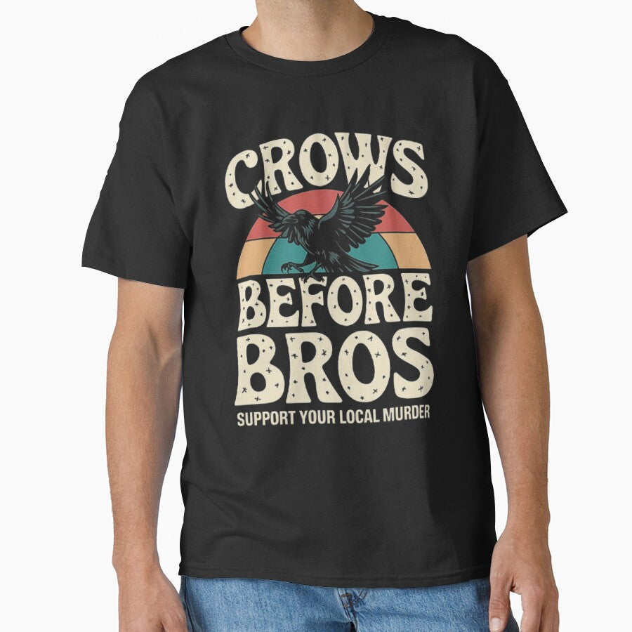 Crows Before Bros - Quirky Crow Art for Bird Lovers by love3617