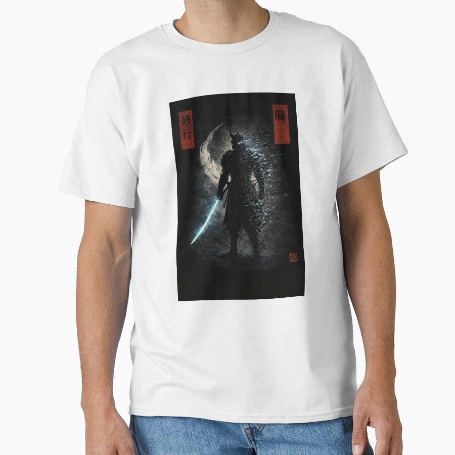 Digital Ronin – Samurai Glitch Warrior by VireonTees