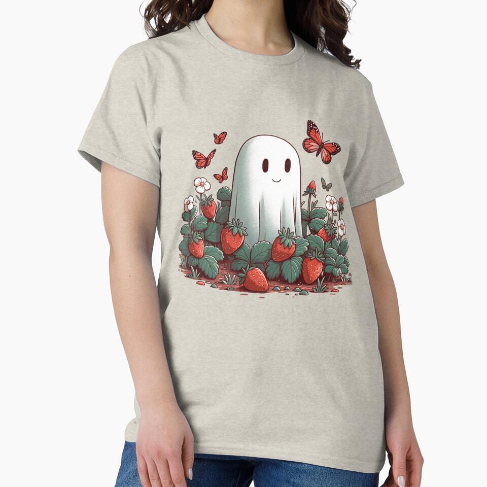Strawberry fields and a ghost by Magic-wall-art