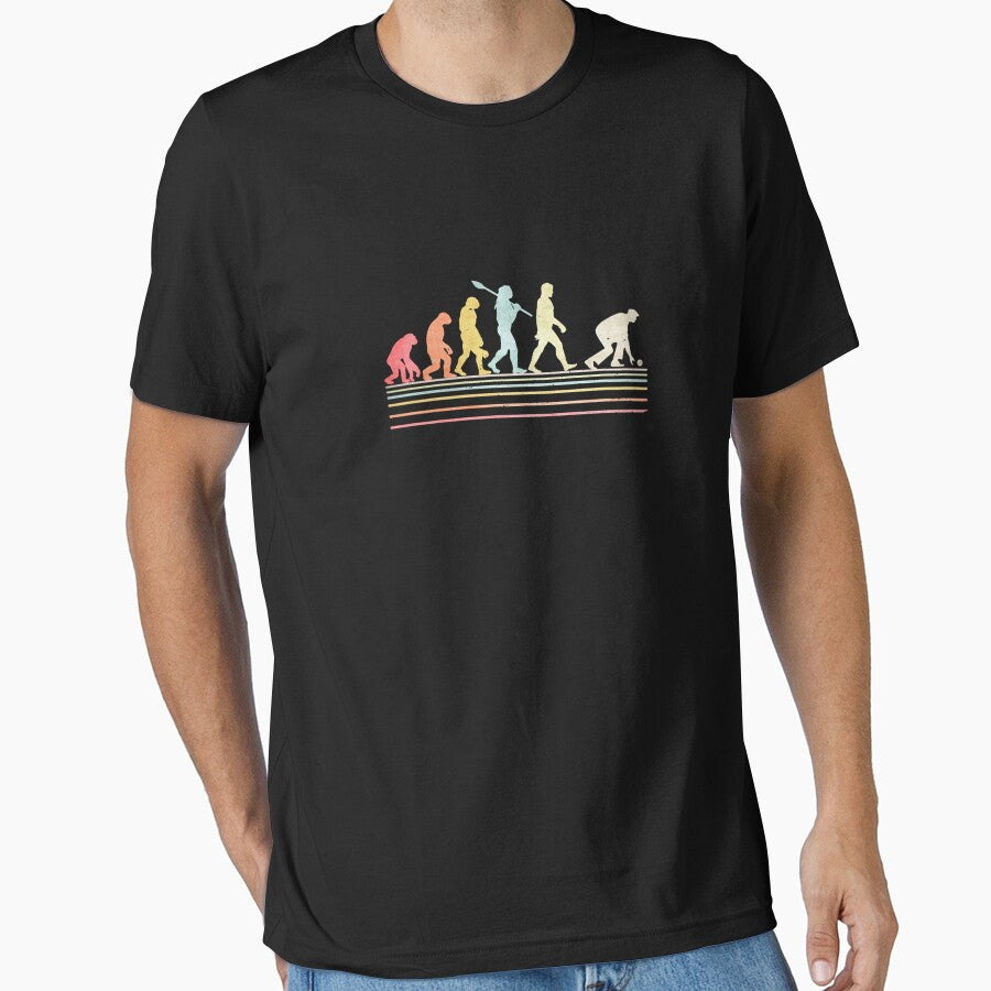 Vintage Funny Lawn Bowls Evolution Of Man by Peterweeney8
