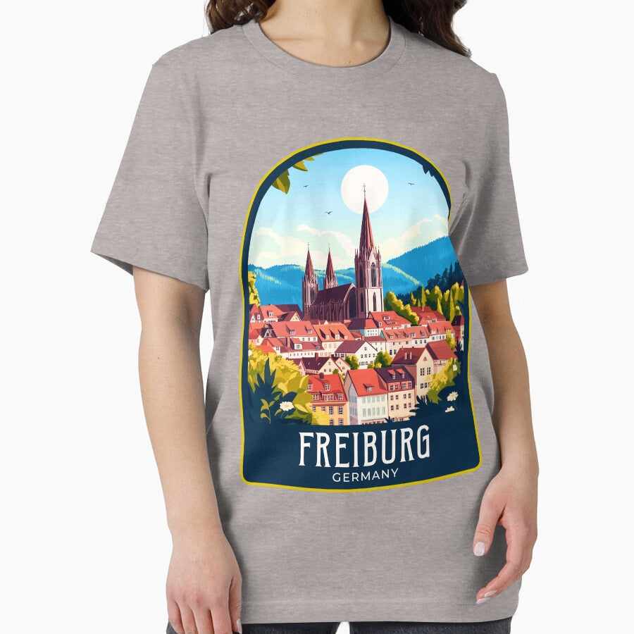 Freiburg Vintage Travel Illustration by HomeLivingCo