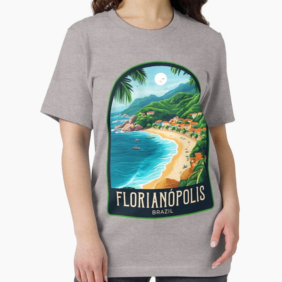 Florianópolis Vintage Travel Illustration by HomeLivingCo