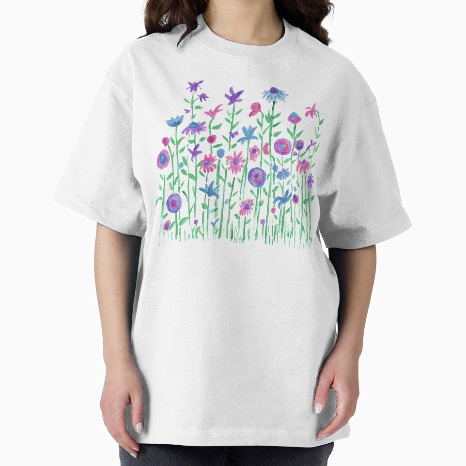 Cheerful spring flowers watercolor painting by Anna Lemos